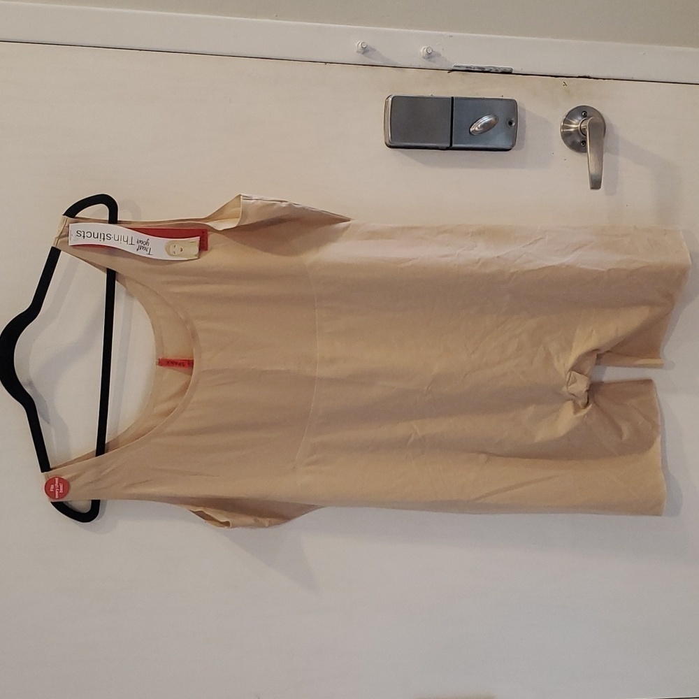 Spanx Nude Trust Your Thinstincts Mid Thigh Bodysuit Shapewear 3X NWT